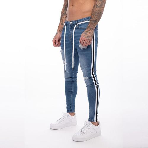 Jean blanc outlet déchiré homme